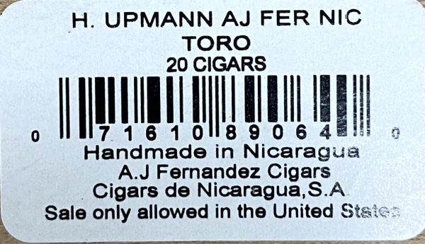 H. Upman AJ Fernandez Toro - Image 2