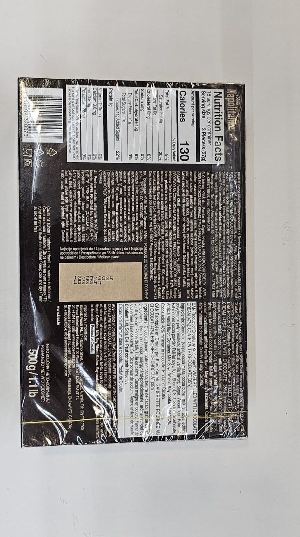 Napolitanke CHOCOLATE Wafers Cokoladne 500g (Kras) - Image 3