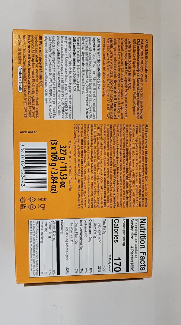 Napolitanke Chocolate Cream 327g - Image 2