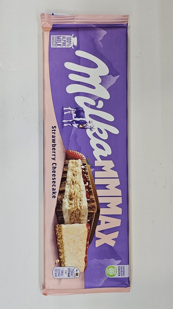 Milka Mmmax Strawberry Cheesecake Chocolate -300 g