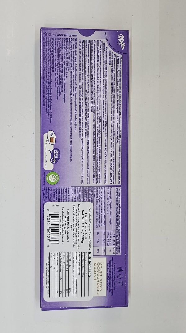 Milka Alpine Milk 250g - Image 3