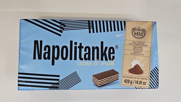 Kras Cocoa and Milk Wafer Napolitanke 420g
