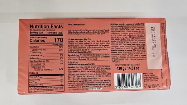 Kras Hazelnut Wafers Napolitanke 420g - Image 3
