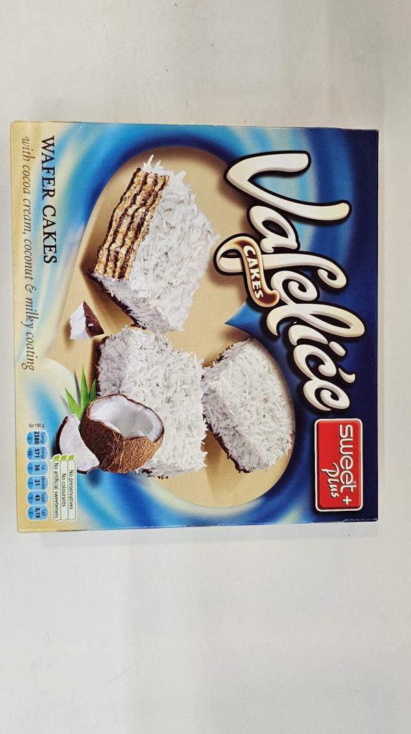 Sweet Plus Vafelice Coconut Cocoa Creme Milk Coated Wafers