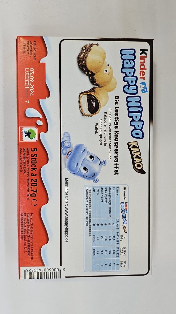 Kinder Happy Hippo Biscuits - Image 3