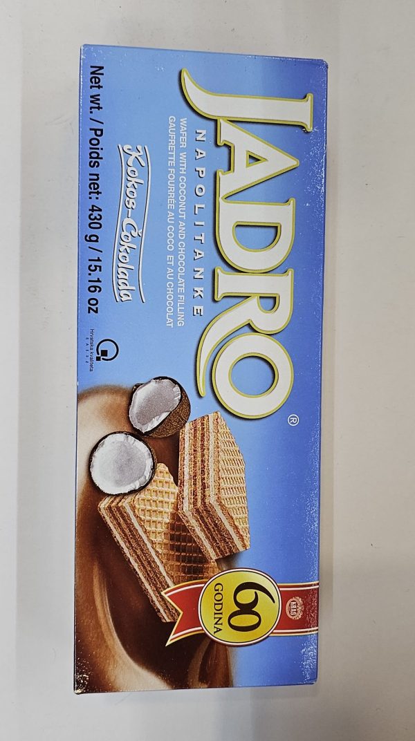 Jardo Napolitanke Wafer Kokos- Cokolada 430g