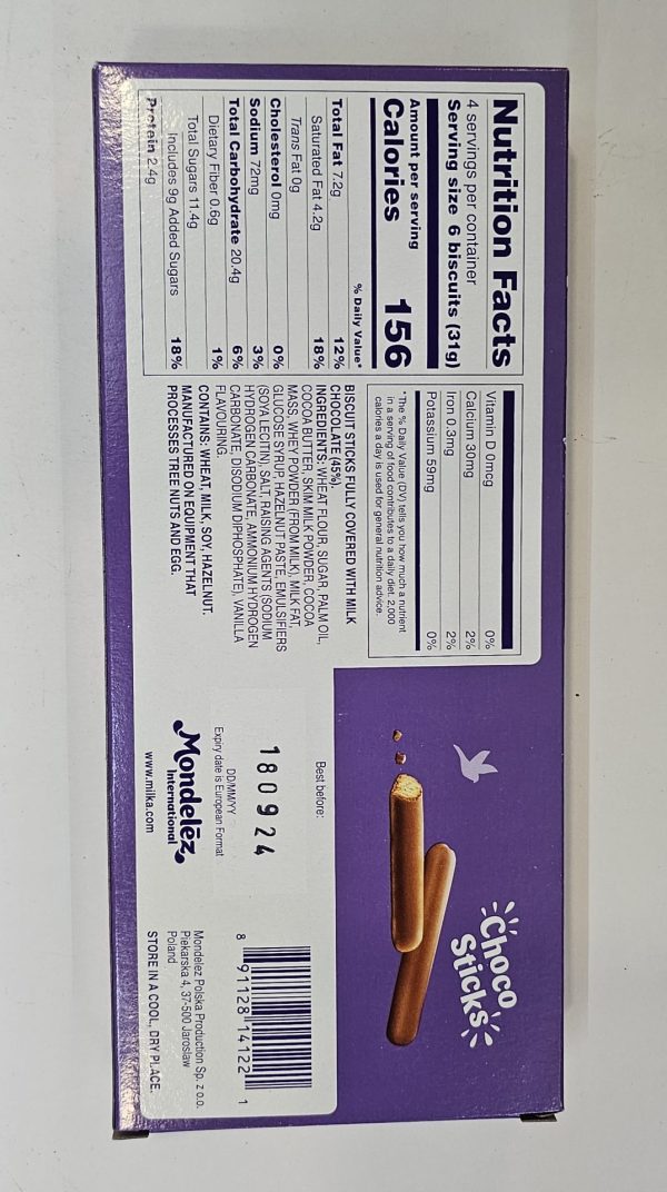 Milka Choco Sticks Chocolate Covered Cookie - Image 3