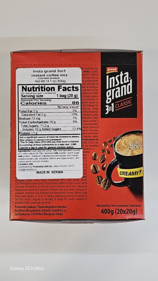 Insta Grand 3 In1 Classic 400g - Image 2