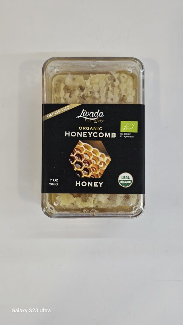 Livada Organic. Honeycomb Honey 200g