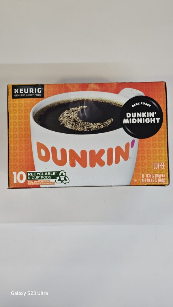 Keurig Dark Roast Dunkin Midnight Coffee 100g