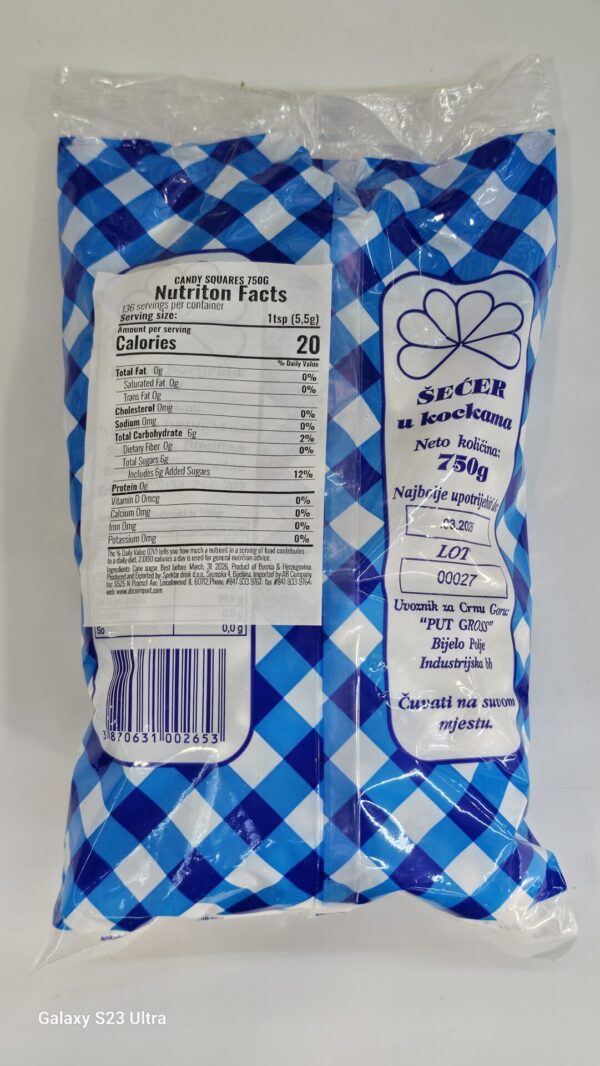 Secer U Kockama Candy Squares 750g - Image 3