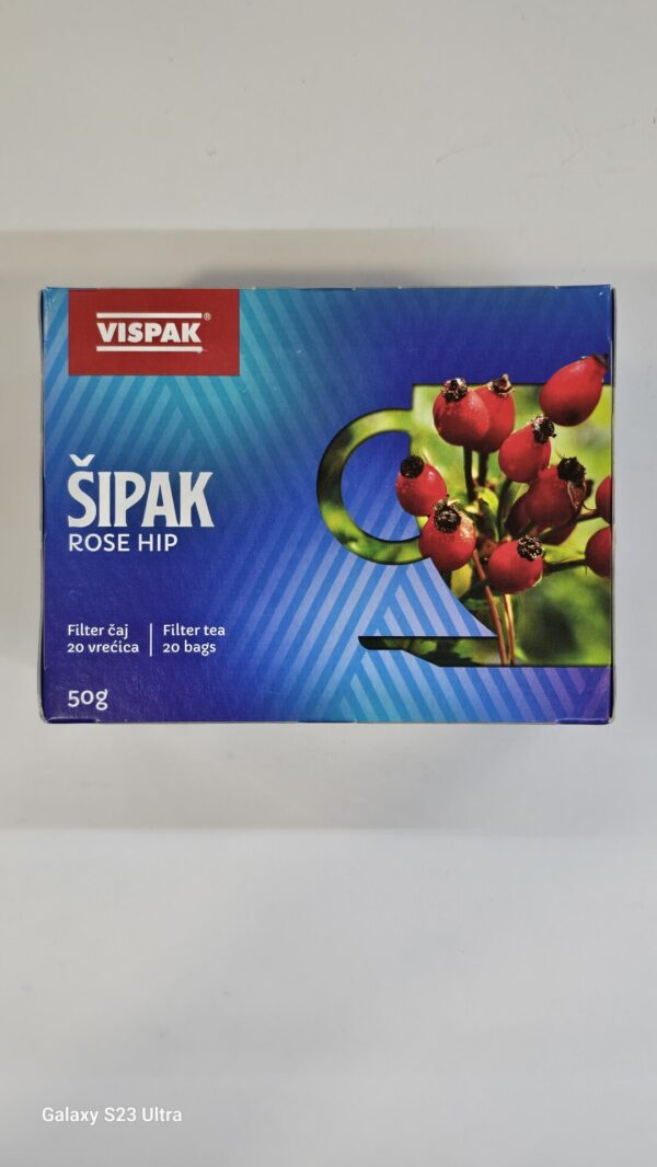Vispak Sipak Rose Hip Filter Tea 20 Bags 50g