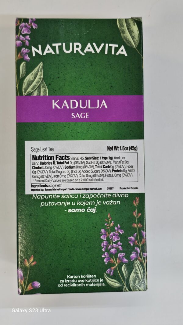 Naturavita Kadulja Saje 45g - Image 2