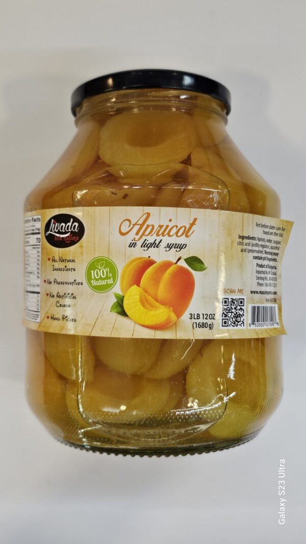 Livada Apricot In Light Syrup 1680g