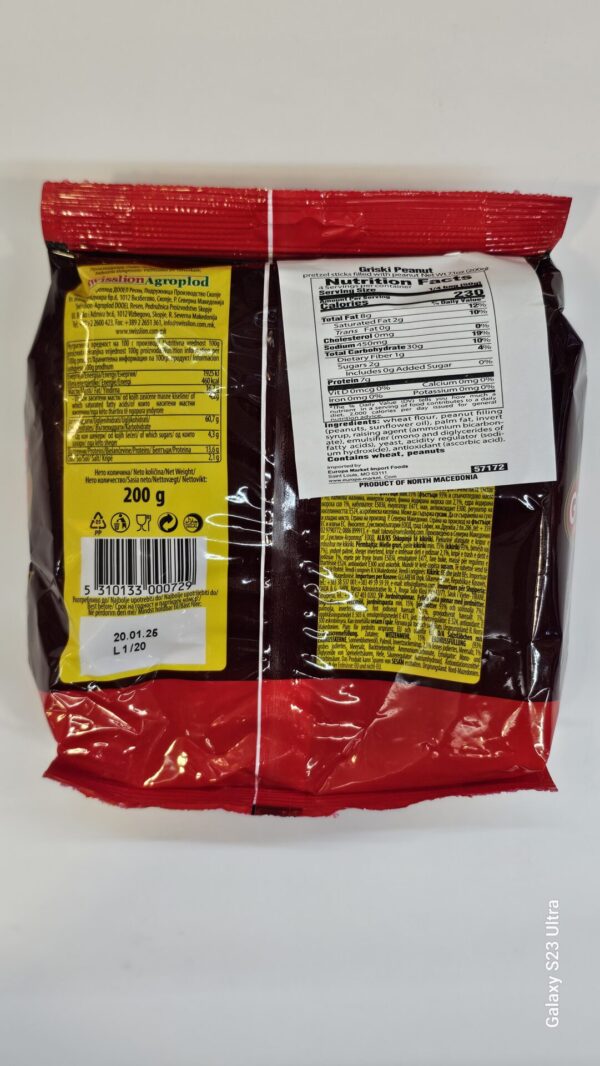 Griski Peanut Pretzel Sticks 200g - Image 3