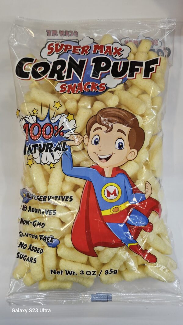 Super Max Corn Puff Snacks 100% Natural 85g