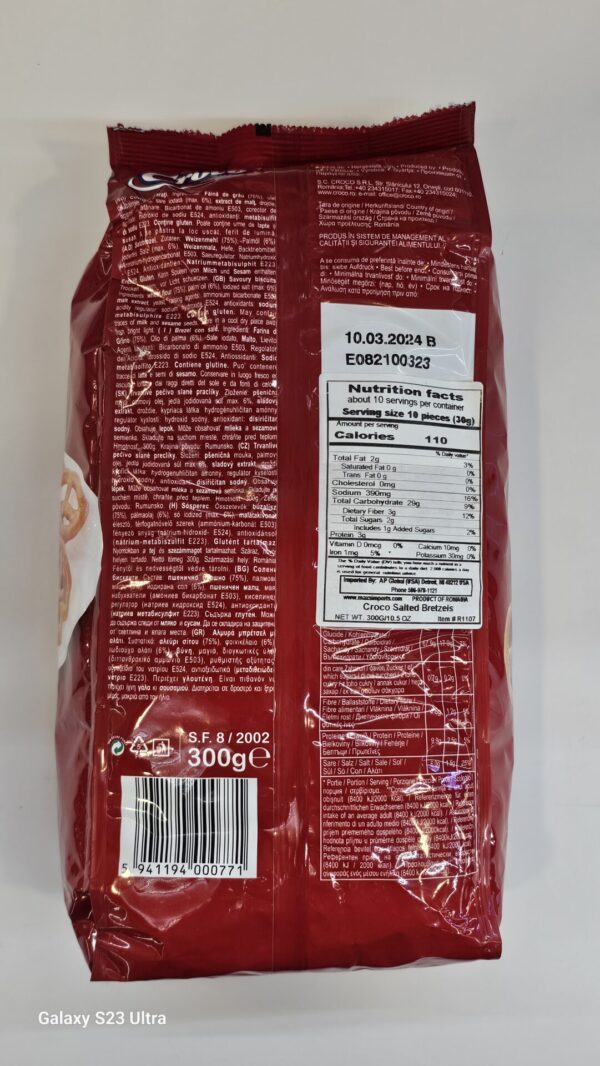 Croco Brezel Sare-Salted Bretzels 300g - Image 3