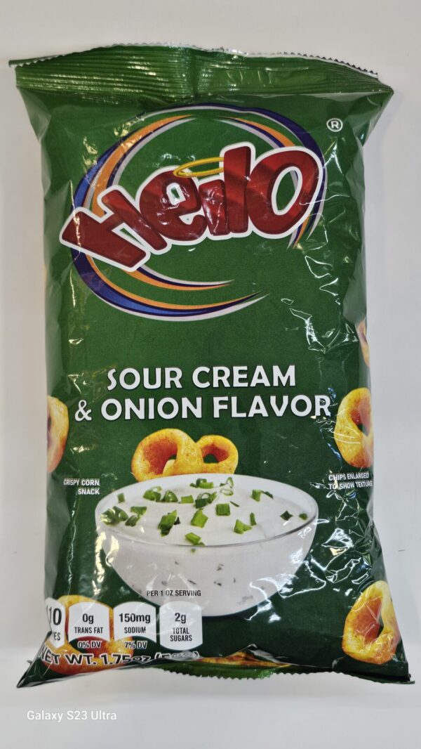 Hello Sour Cream & Onion Flavor Crispy Corn Snack 50g