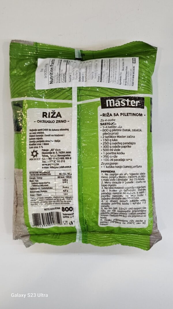 Master Riza Okruglo Zrno 800g - Image 3