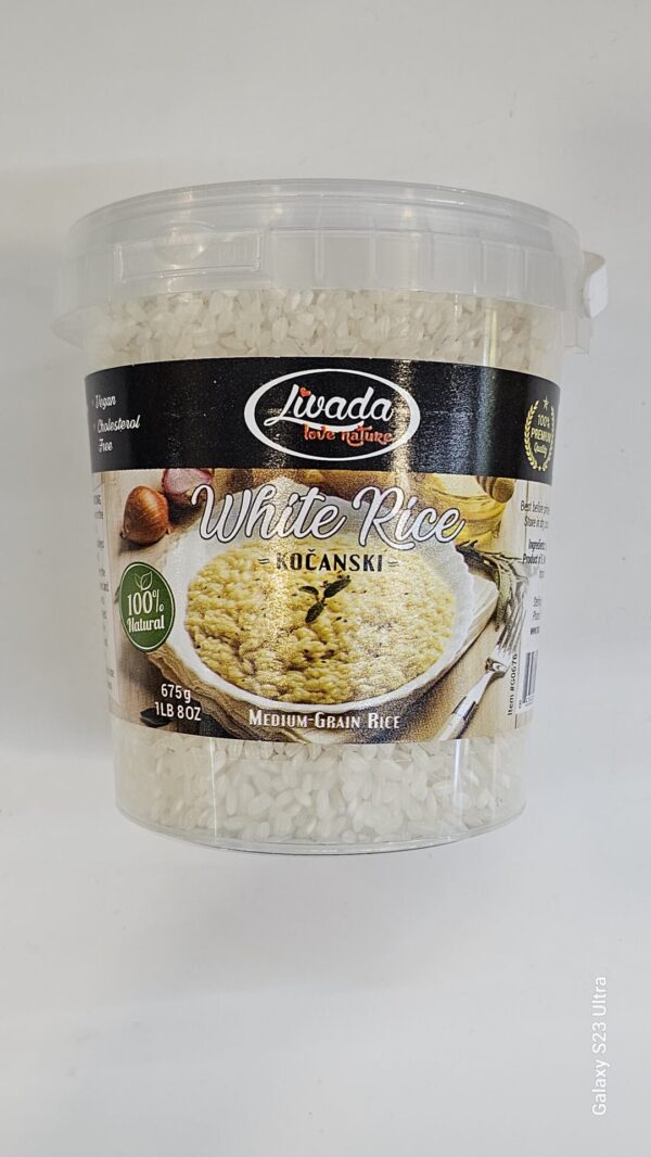 Livada White Rice Kocanski (Medium White Grain) 675g