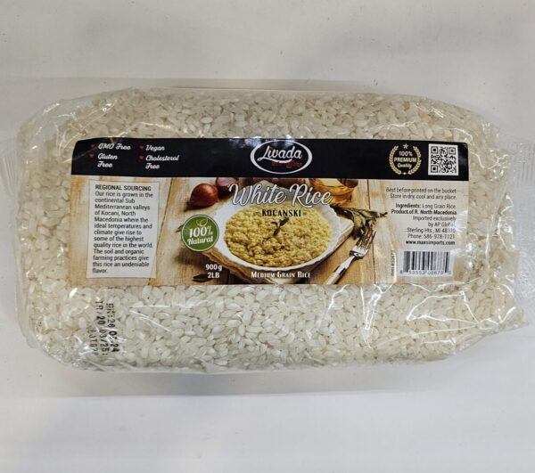 Livada White Rice (Medium Grain Rice) Kocanski 900g