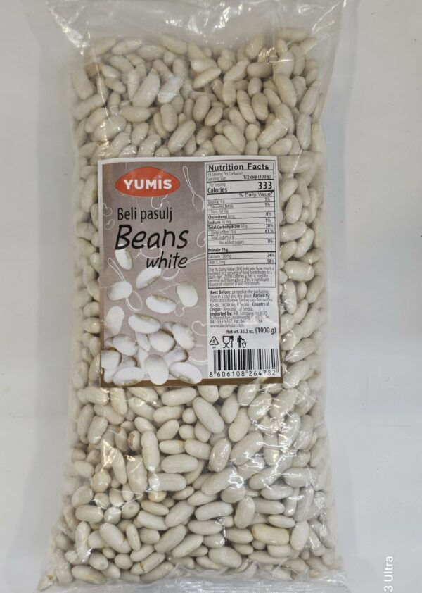 Yumis Beli Pasulj Beans White 1000g