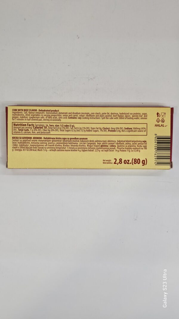 Yumis Beef Flavor Bouillon 80g - Image 3