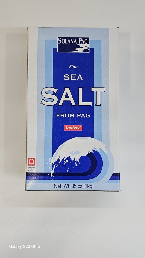 Solana Pag Fine Sea Salt Iodized 1kg