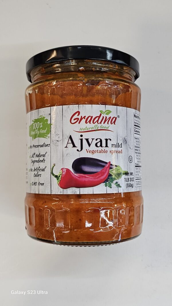 Gradina Ajvar Mild Vegetable Spread 550g