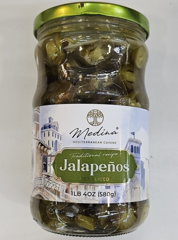 Medina Jalapenos Hot Sliced 580g