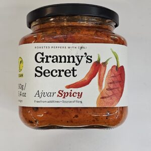 Granny's Secret Ajvar Spicy Roasted Peppers With Chili