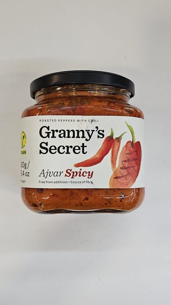 Granny's Secret Ajvar Spicy Roasted Peppers With Chili