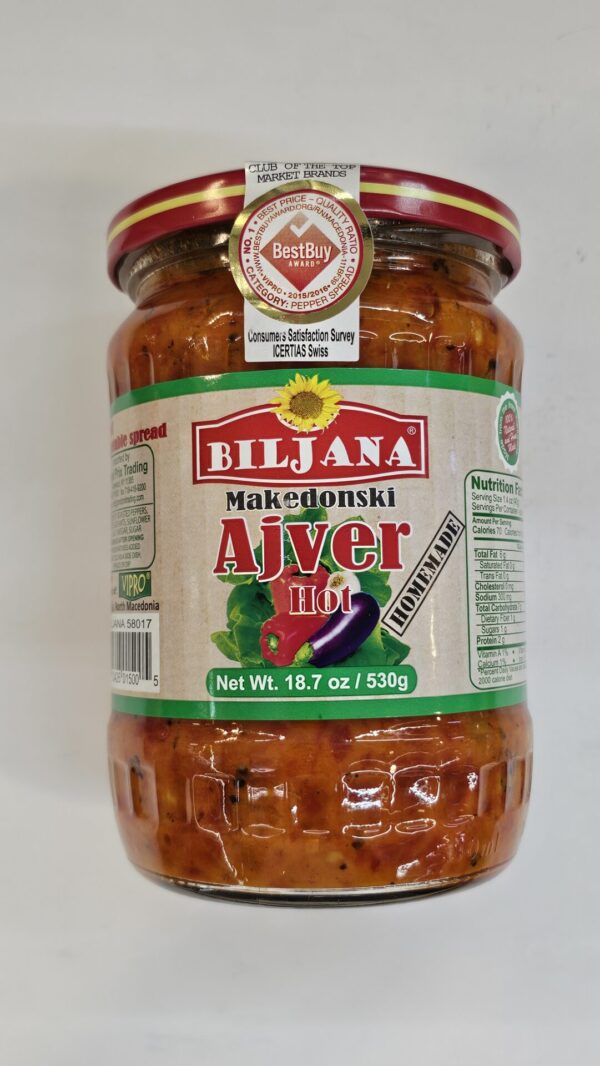 Biljana Makedonski Ajver Hot Vegetable Spread 530g