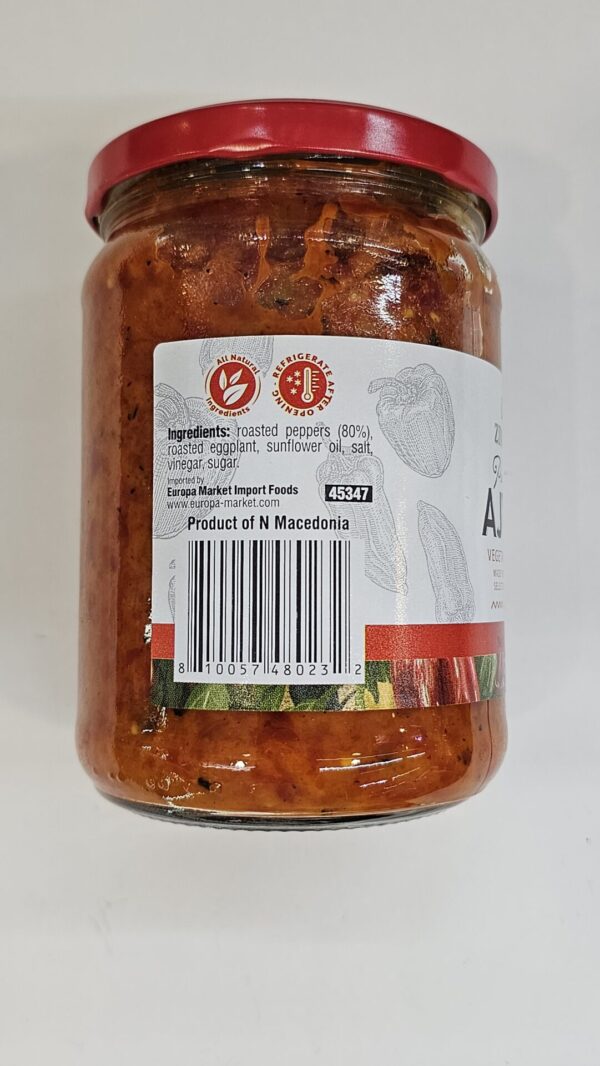 Zimnica Premium Ajvar Hot Vegetable Spread 540g - Image 3