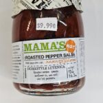 Mama's Hot Roasted Pepper Salsa Homestyle Lutenica 19oz