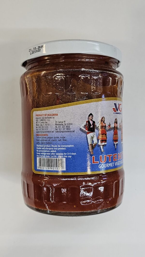 Lutenitsa Gourment Vegetable Spread 580ml - Image 3