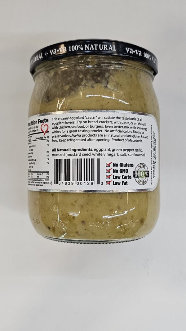 Vava Premium Malijano Homemade Roasted Eggplant Spread 540g - Image 3