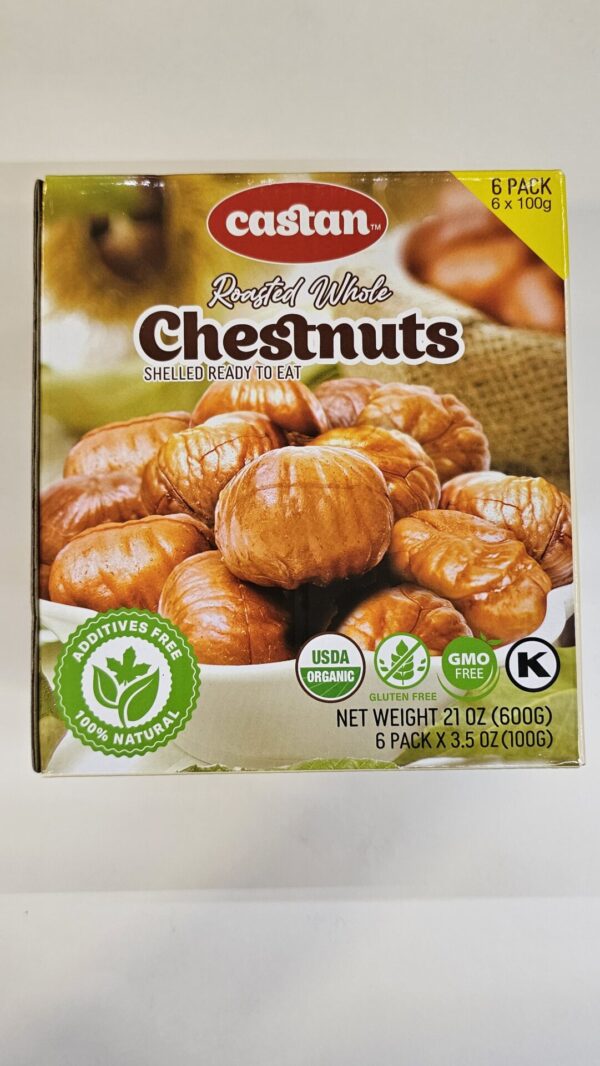 Castan Roasted Whole Chestnuts 600g
