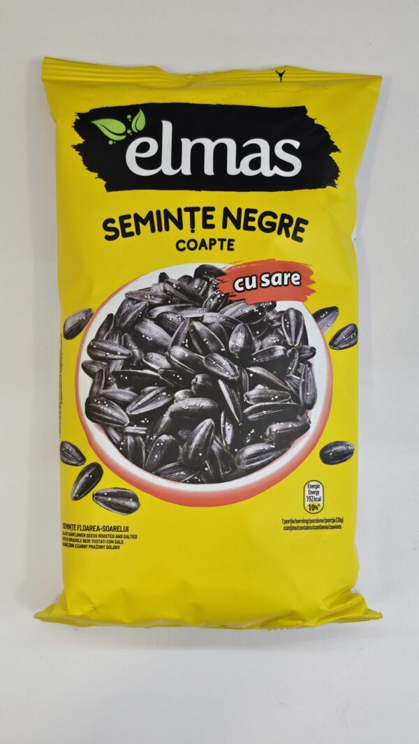 Elmas Selminte Negre Coapte Cu Sare 200g