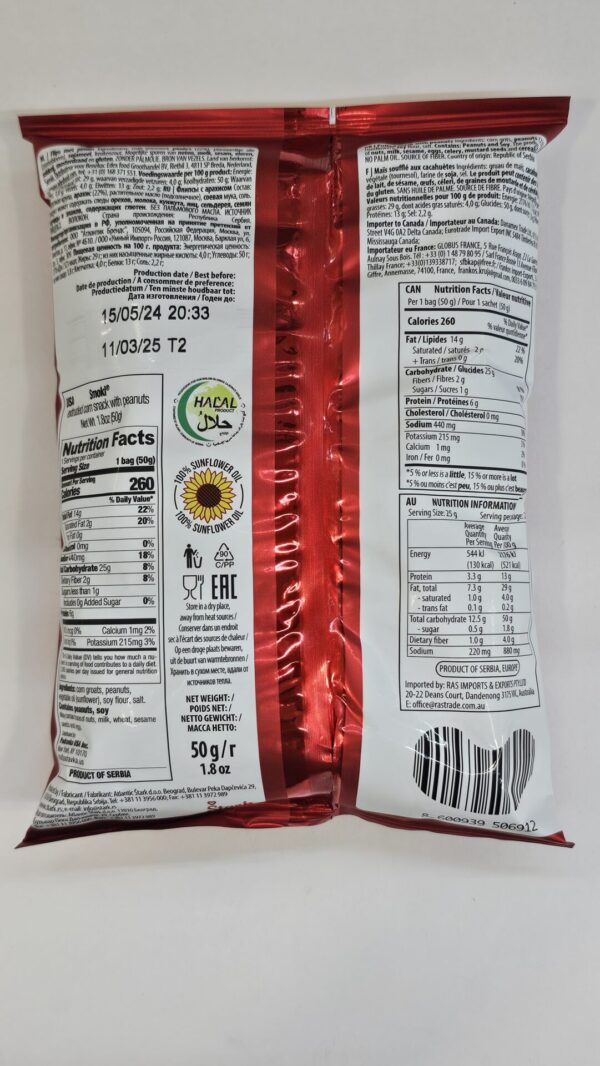 Smoki Original Fresh Baked Peanuts 50g - Image 3