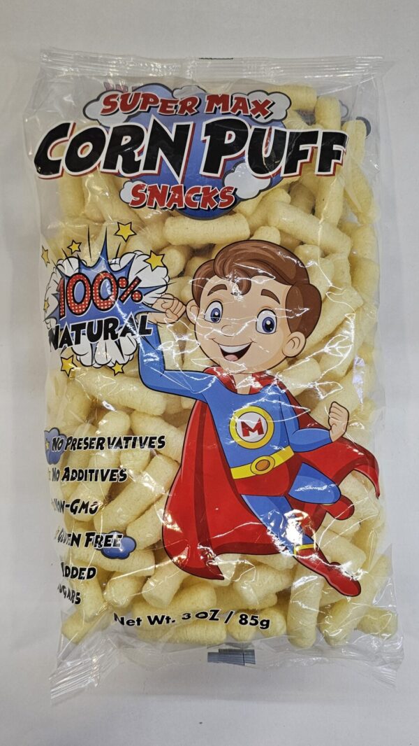 Super Max Corn Puff Snacks 100%Natural 85g