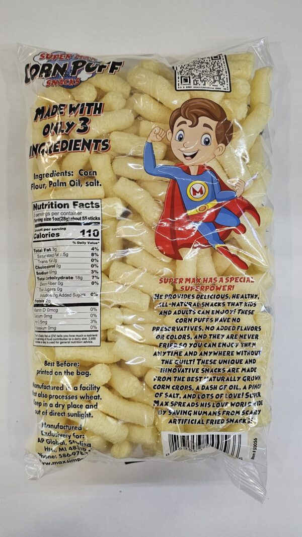 Super Max Corn Puff Snacks 100%Natural 85g - Image 3
