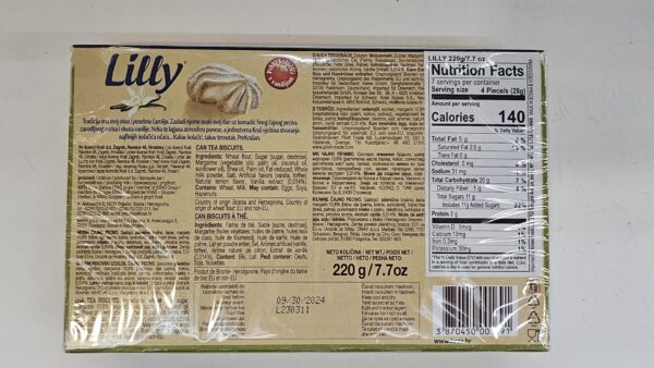 Kras Lilly Tea Biscuits With Vanilla 220g - Image 3
