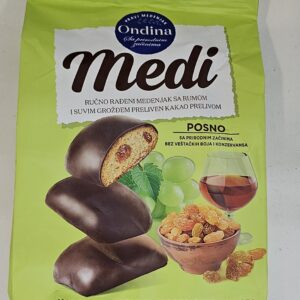 Ondina Medi Rum Raisin Gingerbread Cocoa Coated 250g