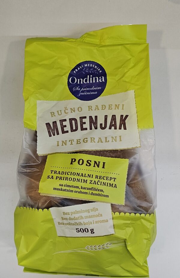 Ondina Medenjak Gingerbread Part Whole Wheat 500g