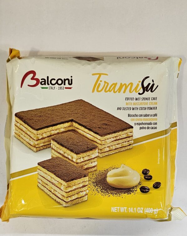 Balconi Tiramisu Coffee -Wet Sponge Cake With Mascarpone Cream 400g
