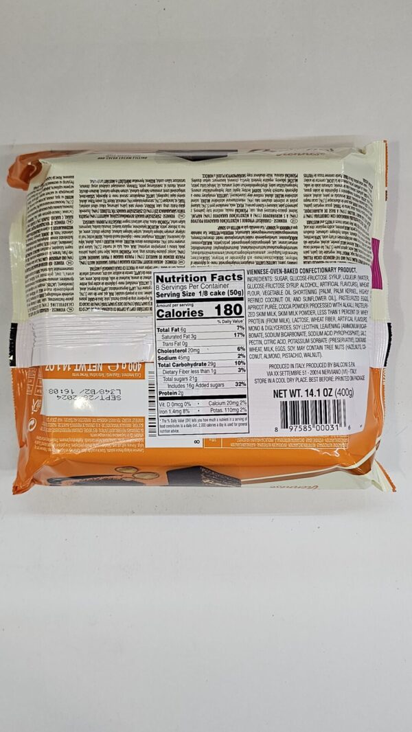 Balconi Viennese With Apricot Jam & Cocoa Cream Filling 400g - Image 3