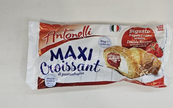 Antonelli Maxi Croissant Strawberry & Milk Cream 80g