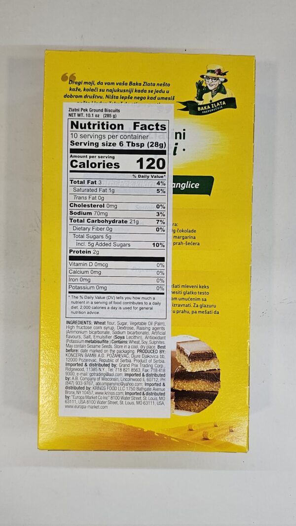 Bambi Zlatni Pek Ground Biscuits 285g - Image 4
