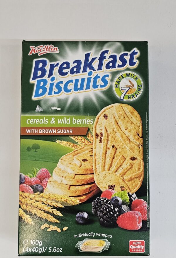 Breakfast Biscuits Cereals & Wild Berries With Brown Sugar 160g